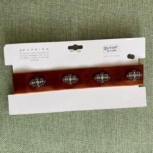 Embellished Velvet Choker Necklace